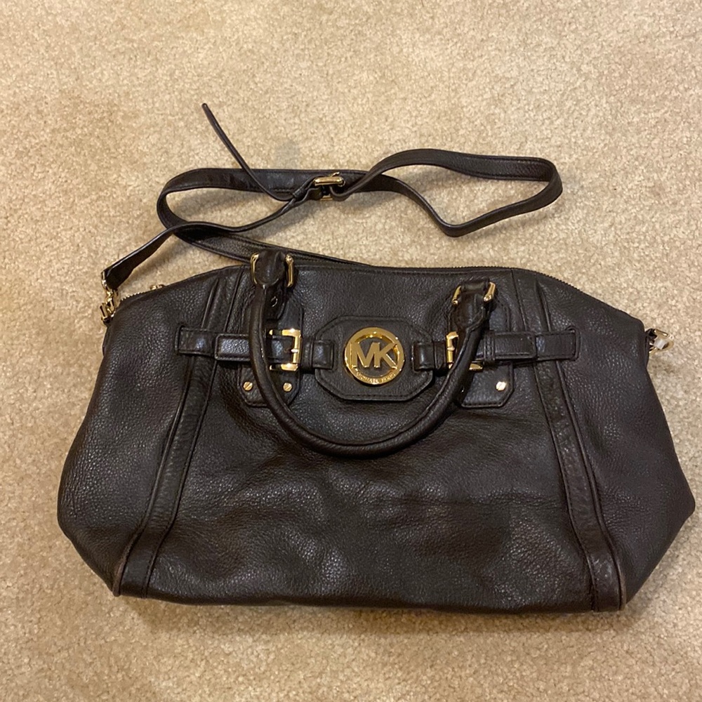 MICHAEL Michael Kors chocolate brown crossbody bag